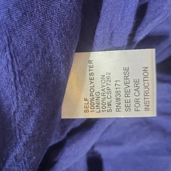 LUCCA COUTURE Purple Geometric Long Sleeve Open Back Romper - Picture 10 of 11